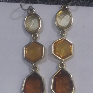Vintage Geometric Fauceted Earrings